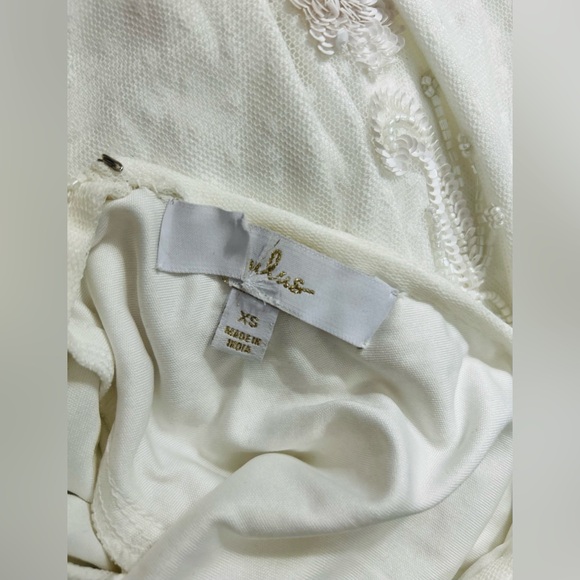 Passionate Romance White Beaded Sequin Mermaid Maxi Dress Size XS NWOT - Picture 9 of 11